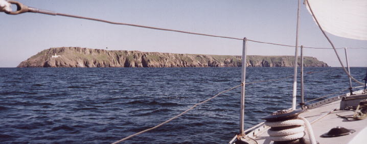 Panoramic view of Lundy Island